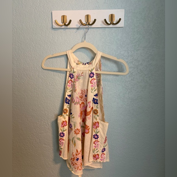 Free People Floral Halter Tank Top – XS - Picture 4 of 10